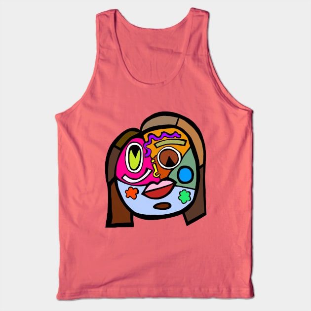 Laura Picasso Inspired Painting Tank Top by Girlparody